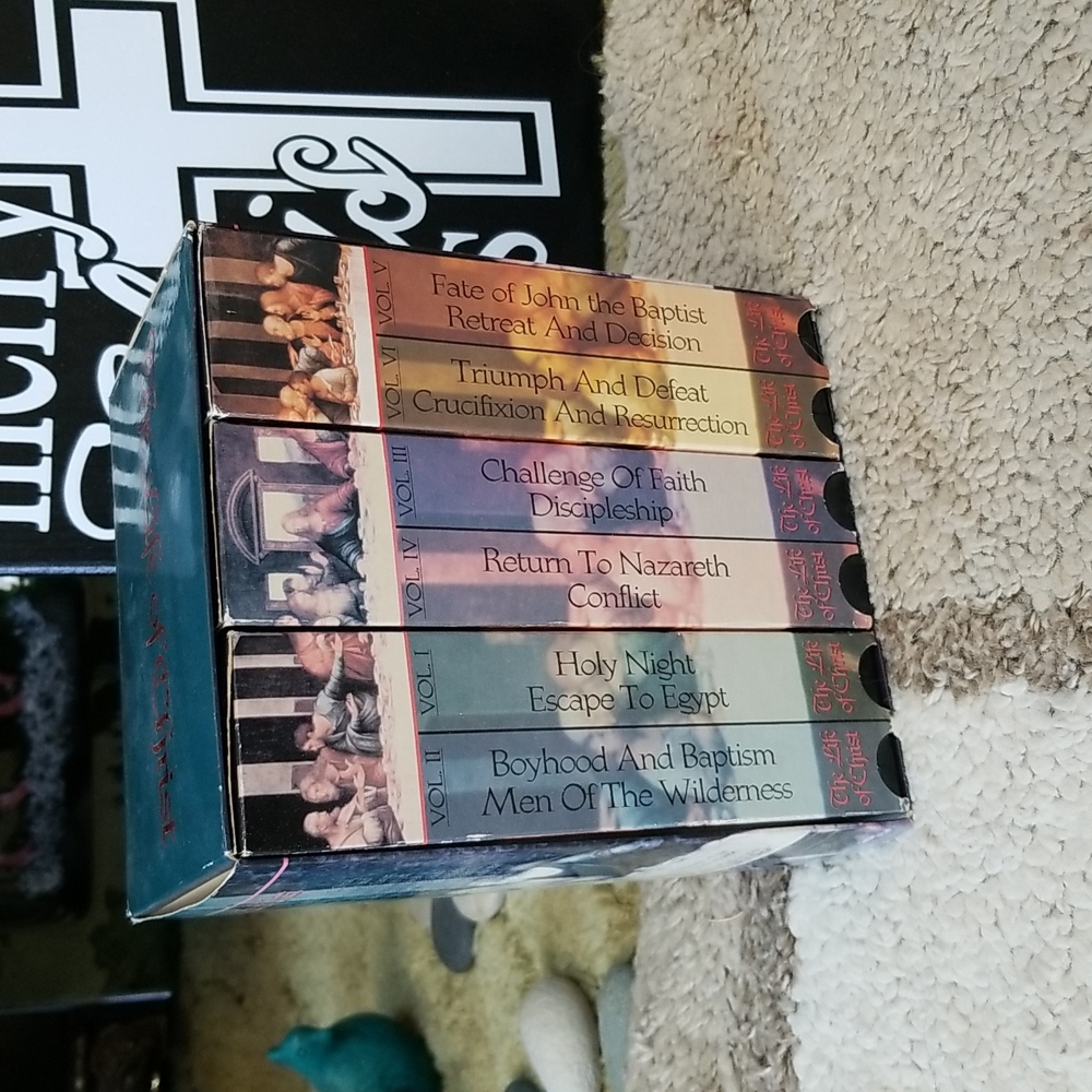 🎫THE LIFE OF CHRIST VHS 6-PACK SET